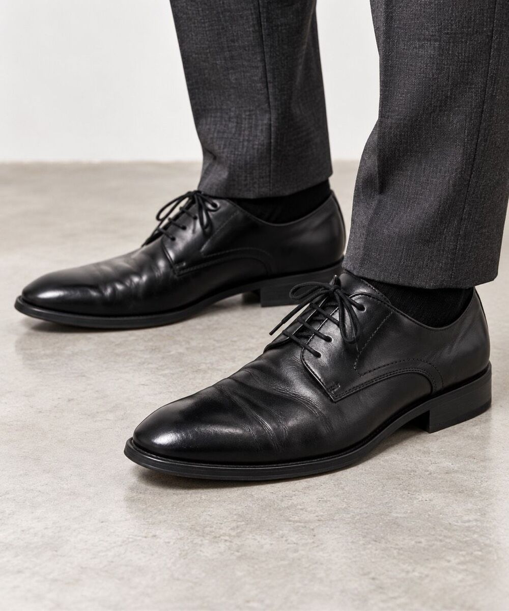 ALDO Black Leather Lace Up Dress Shoes Mens Classic Formal Size 11